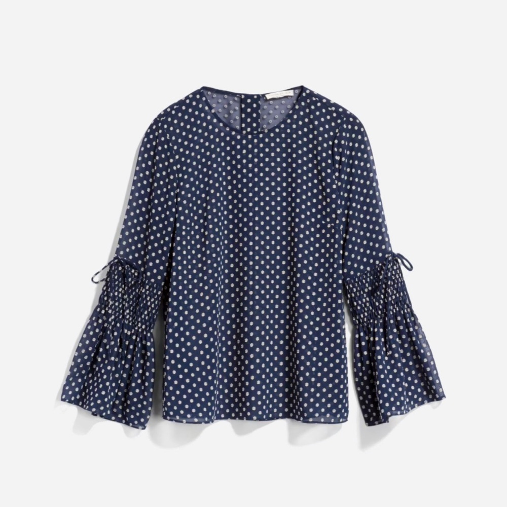 ⭐️ Prongs Smocking Sleeve Detail Blouse | Current Air | Size: L